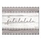 Crafted Creations White and Gray Christmas Falala Wrapped Rectangular Wall Art Decor 30" x 40"